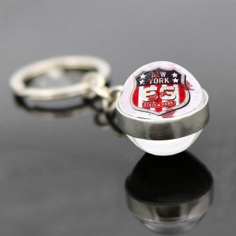Wholesale US Route 66 Sign Zinc Alloy Keychains